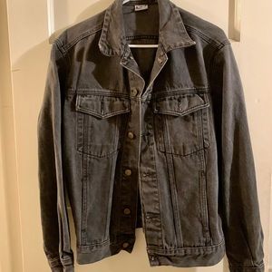 Faded black Guess jean jacket